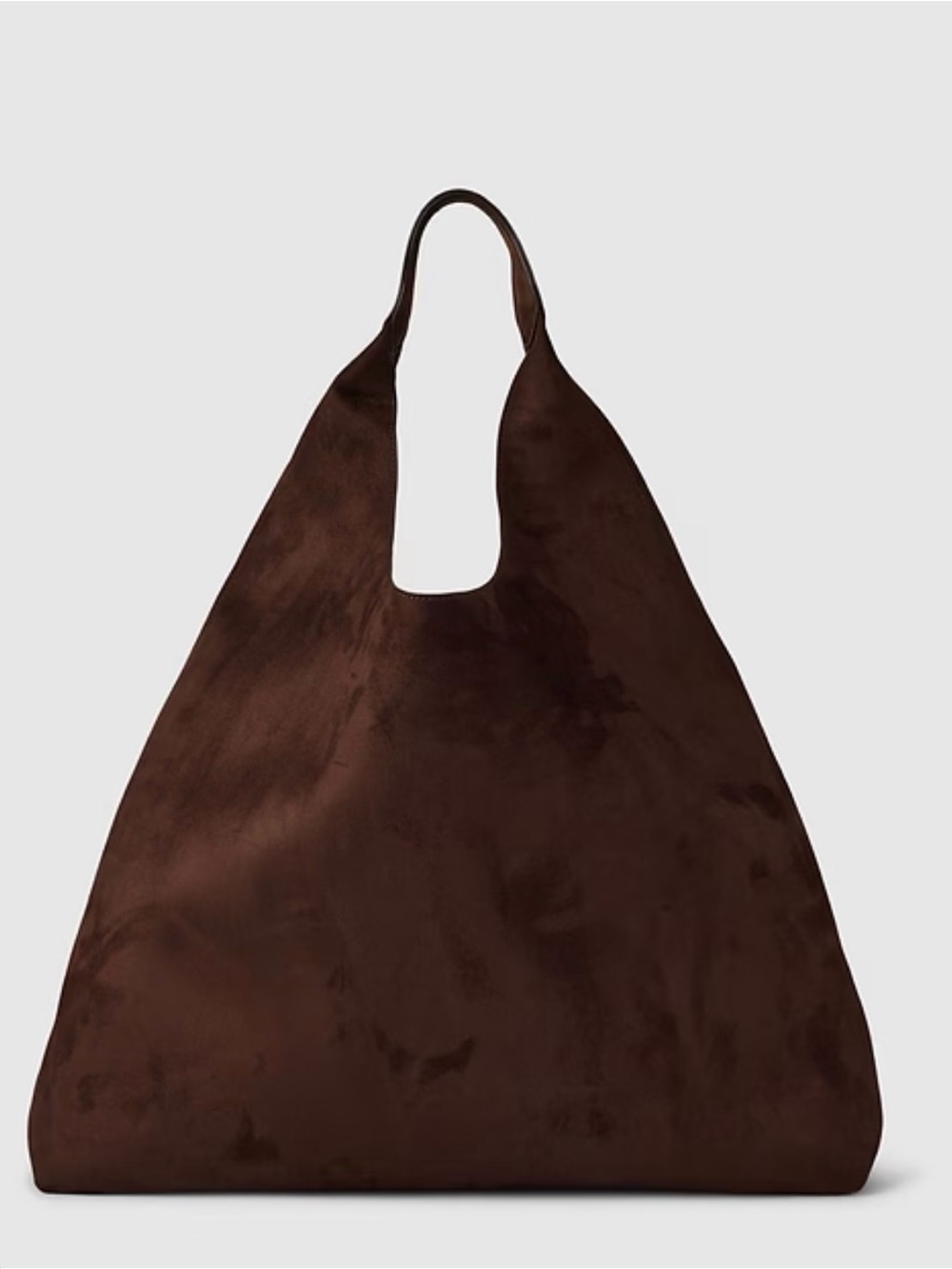 Gap Vegan Suede Tote Bag in Dark Brown